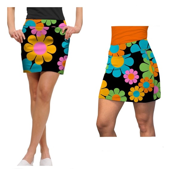 Loudmouth Pants - LoudMouth Magic Bus Women's Golf Skort Sz 10